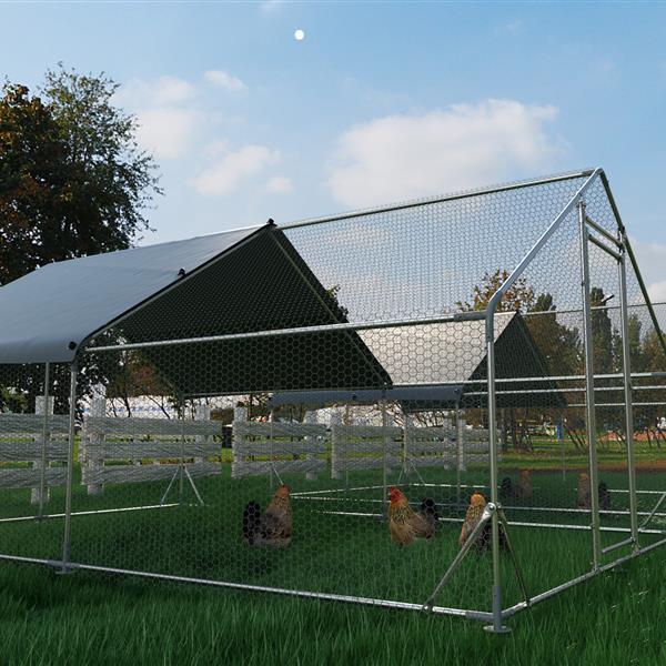 Large Metal Chicken Coop Walk-in Poultry Cage