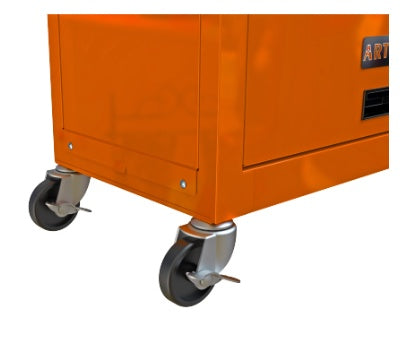 High Capacity Rolling Tool Chest With Wheels And Drawers, 8-Drawer Tool Storage Cabinet--ORANGE