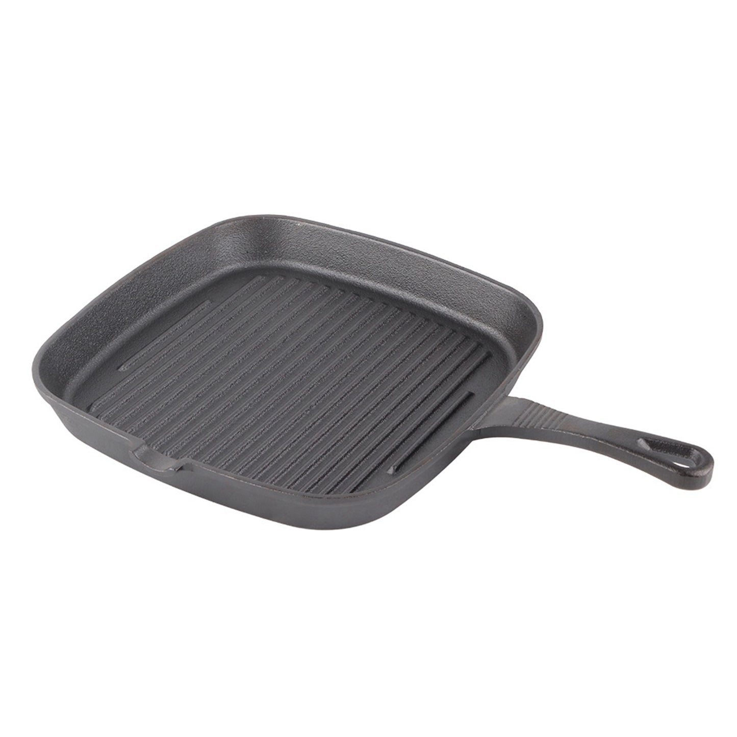 Cast Iron Steak Frying Pan Food Meals Gas Induction Cooker Cooking Pot Kitchen Cookware