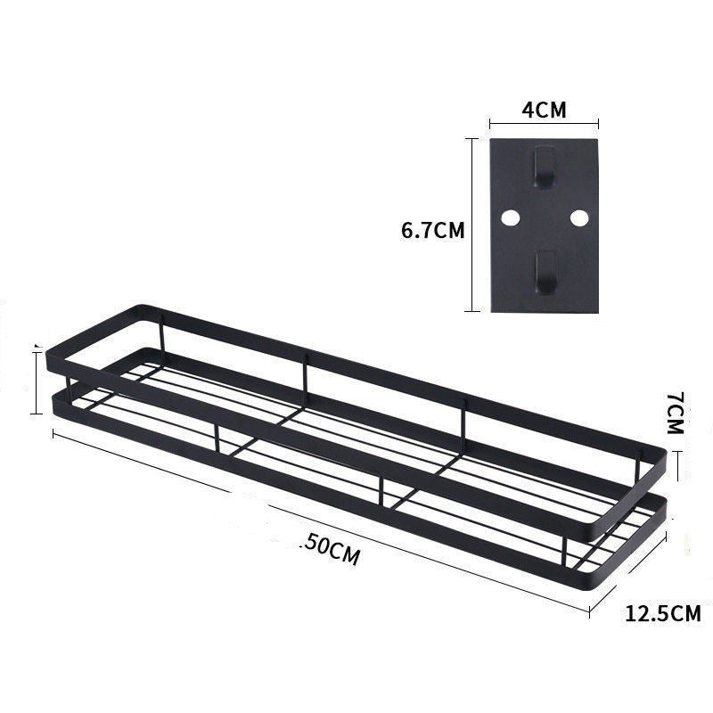 Spice Storage Organizing Rack Without Perforation Multifunctional Wall Rack