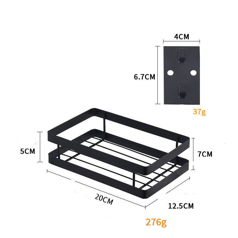 Spice Storage Organizing Rack Without Perforation Multifunctional Wall Rack