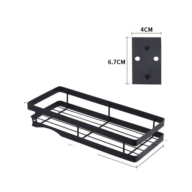 Spice Storage Organizing Rack Without Perforation Multifunctional Wall Rack