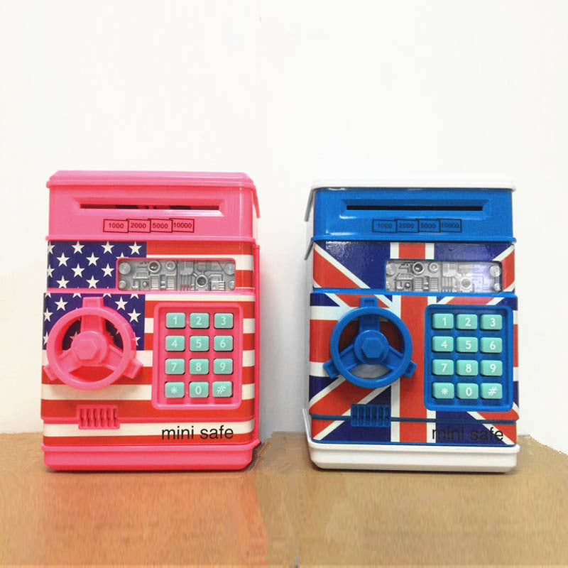 Mini ATM Pocket Money Roll Money Coin Piggy Bank Educational Toy