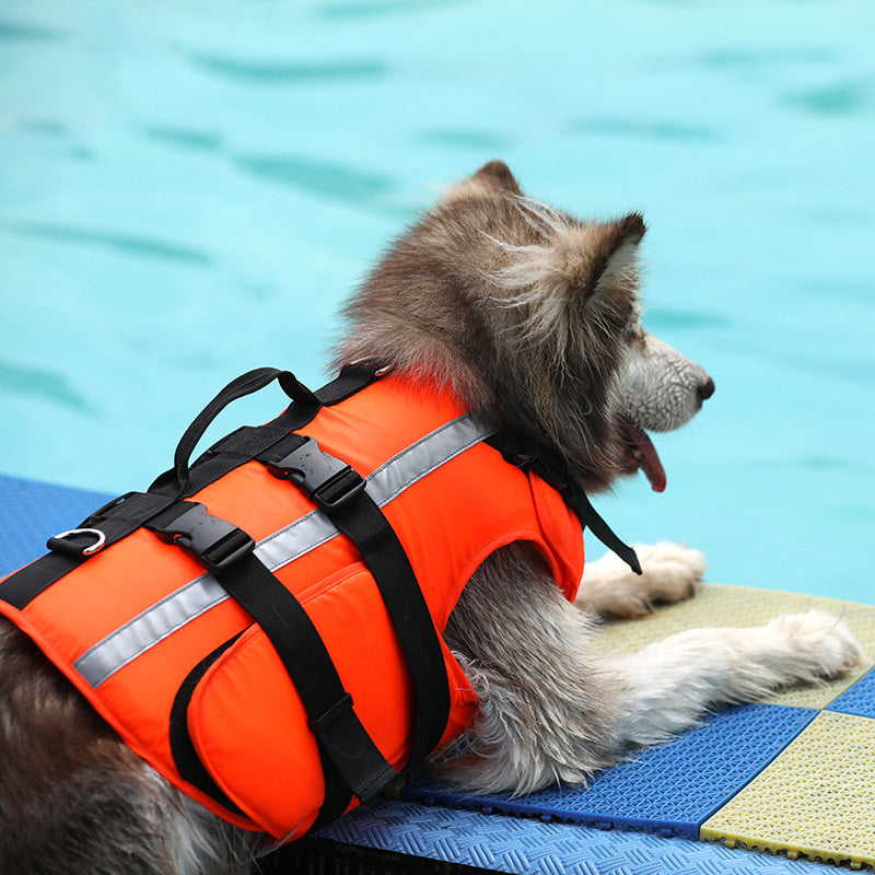 Big And Small Dog Life-Saving Clothes, Pet Cool Clothes, Safe Cooling Swimming Suit