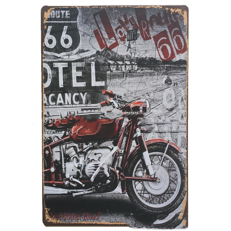 Retro Tin Painting Hot Selling Metal Crafts In Europe And America