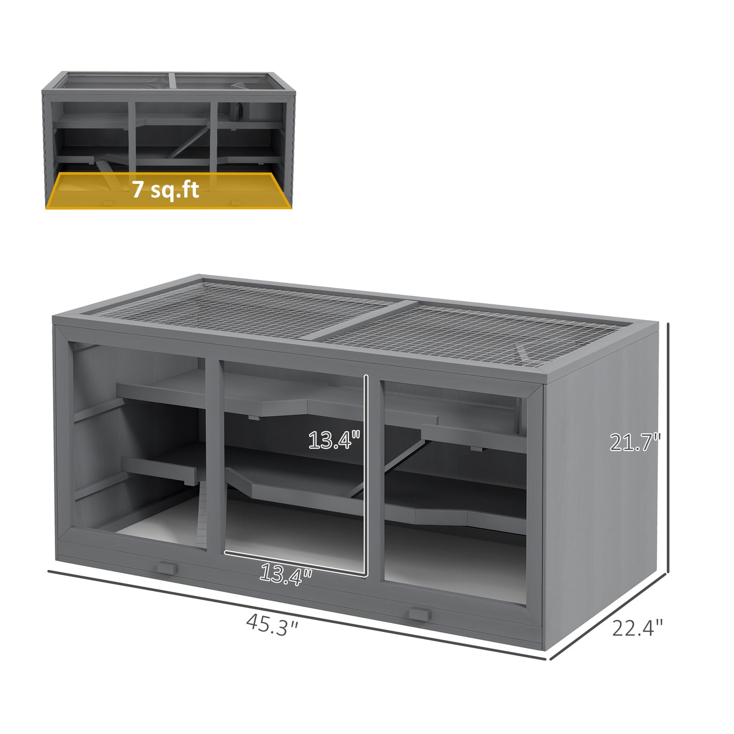 Oversized Wooden Hamster Cages, Gerbil Cages And Other Small Animal Habitats