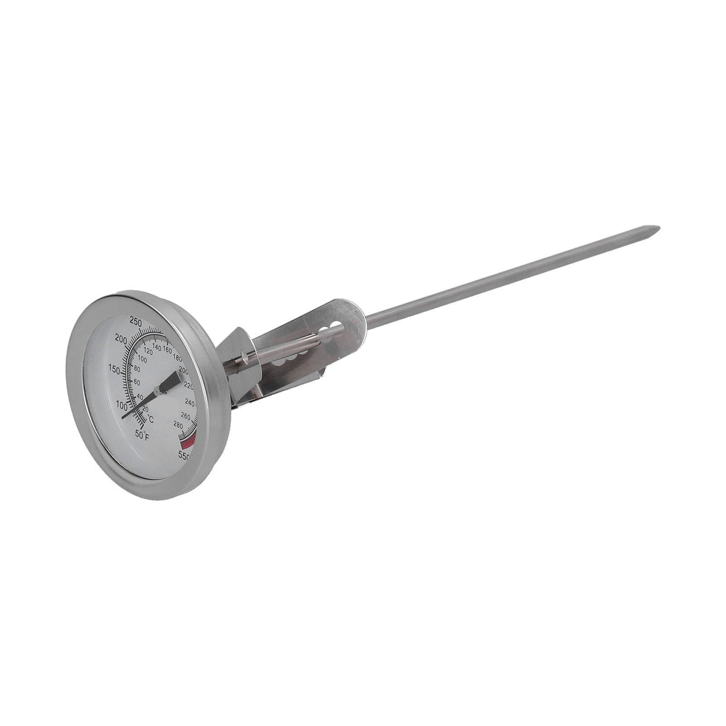 Stainless Steel Frying Thermometer Milk Tea Coffee Fryer High Temperature Thermostat for Turkey BBQ Grill