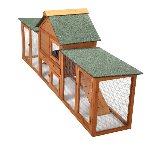 Large Wooden Rabbit Cage Indoor And Outdoor Rabbit Cage With Pallets And Small Animal Slides