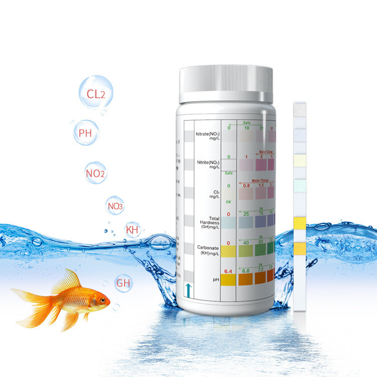 Six-in-one Fish Tank Water Quality Test Paper