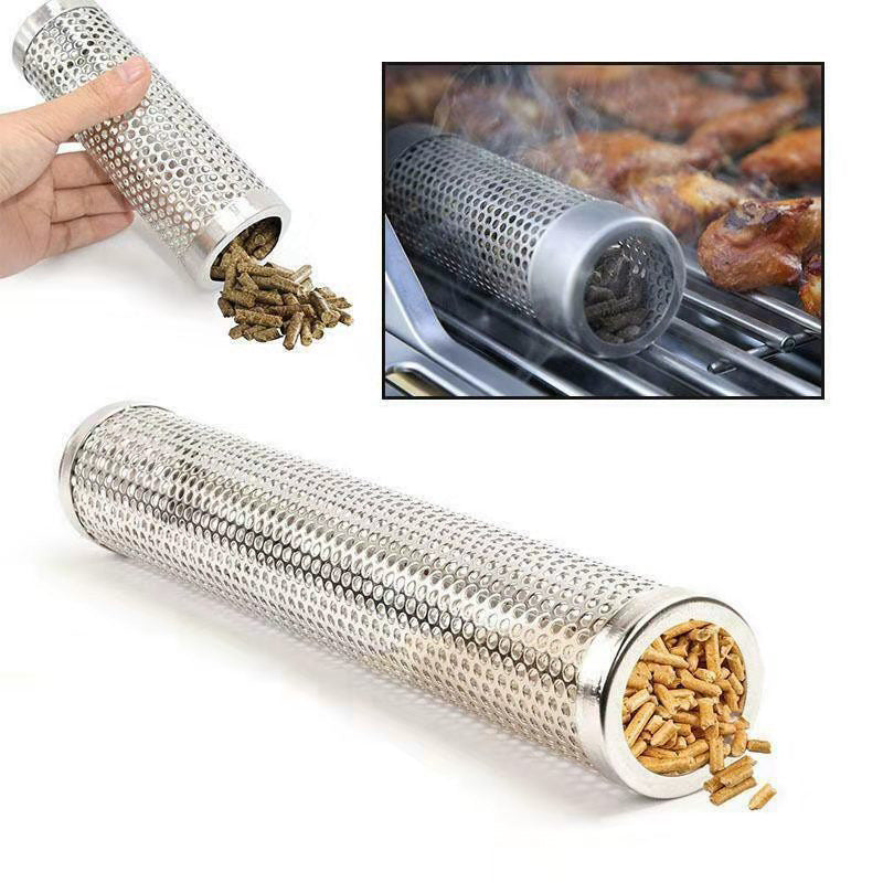 Smoke net tube Store charcoal barbecue smoke tube