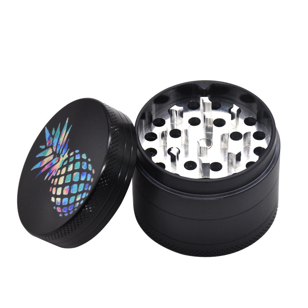 Four-layer zinc alloy smoke grinder