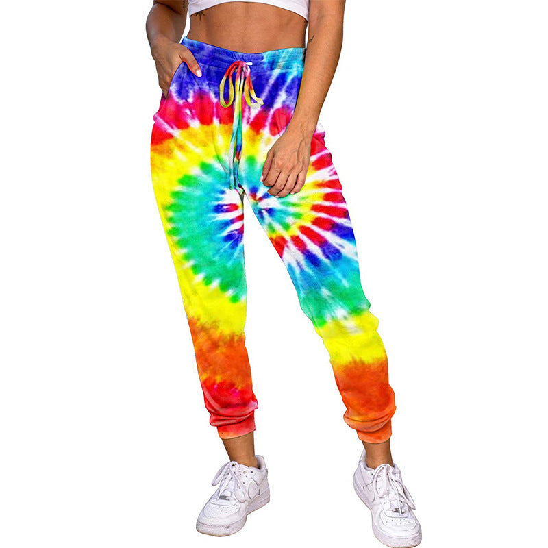 Tie-dye household pants