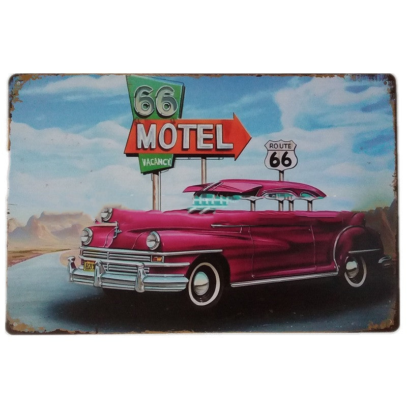 Retro Tin Painting Hot Selling Metal Crafts In Europe And America