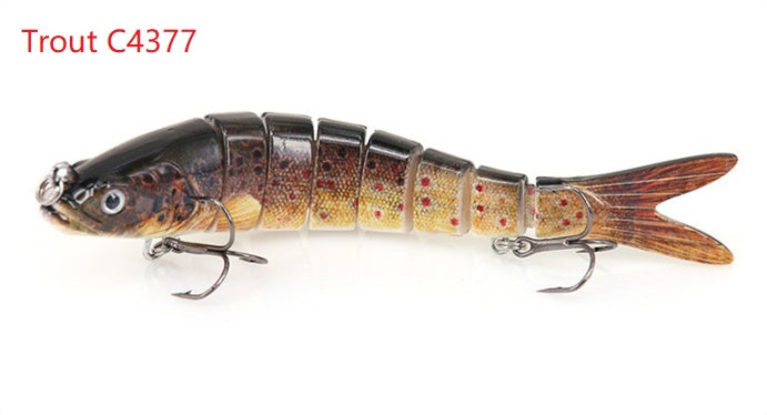 Original Fishing Lure Eight Segment Trout Fish