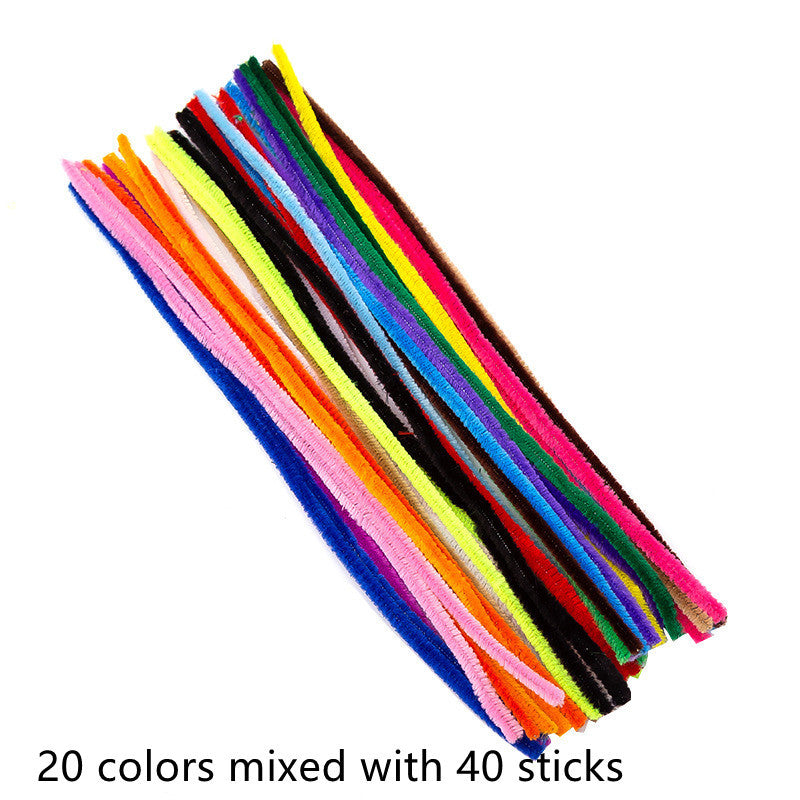 Color Twisted Sticks,Wave Plush Strips  Diy Hair Roots  Handmade Materials For Children