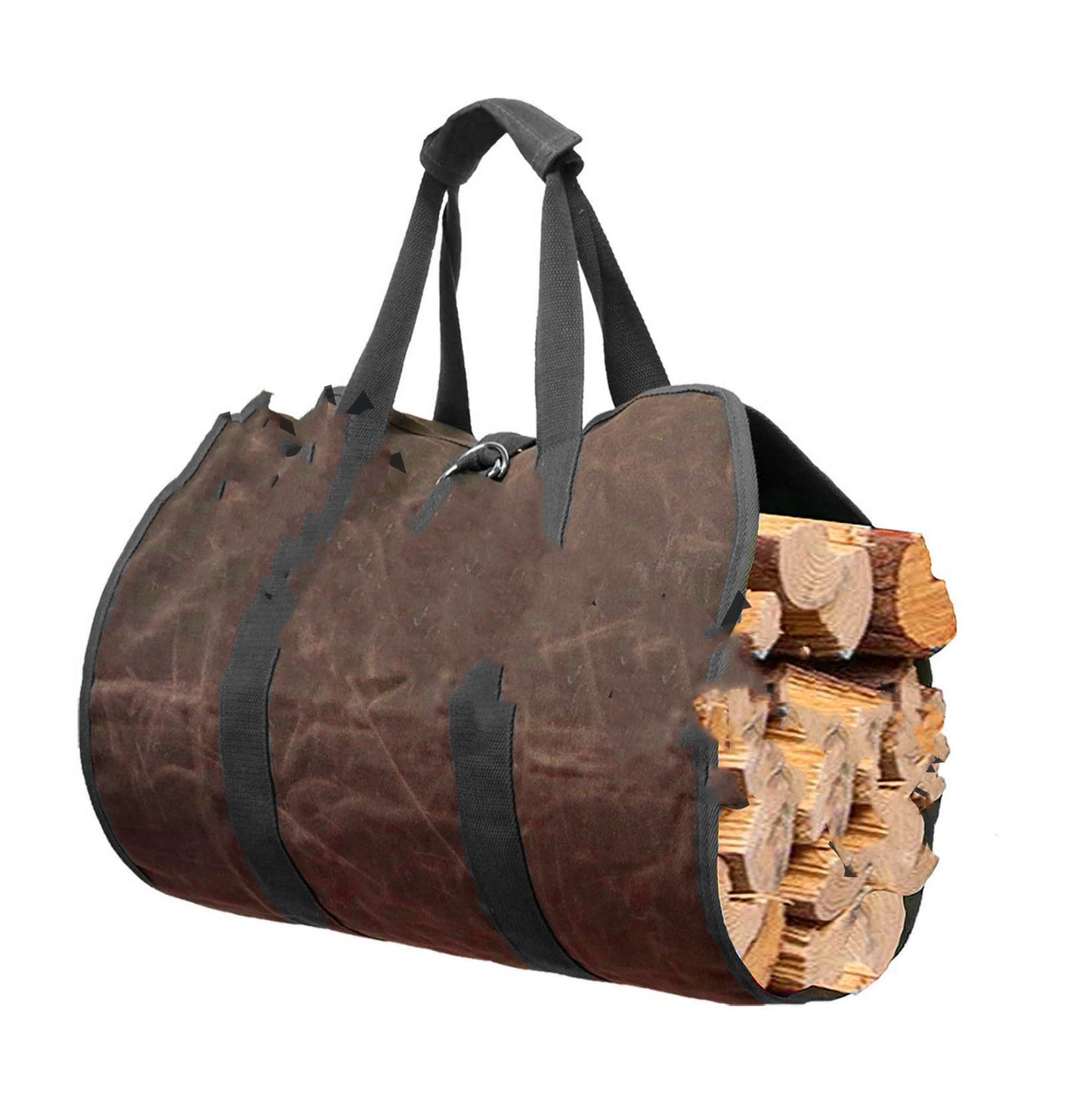 Outdoor Firewood Transportation Canvas Portable Storage Bag Firewood