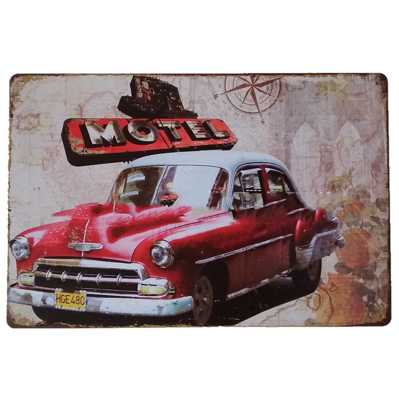 Retro Tin Painting Hot Selling Metal Crafts In Europe And America