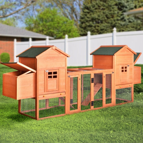 124 Inch Large Hen Cage Rabbit House With Ventilation Door