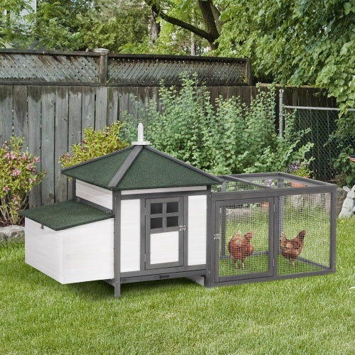 Wooden Chicken Coop With Nesting Boxes