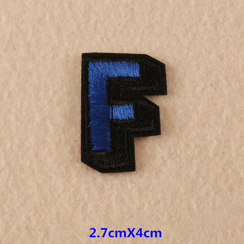 English color creative alphabet patches