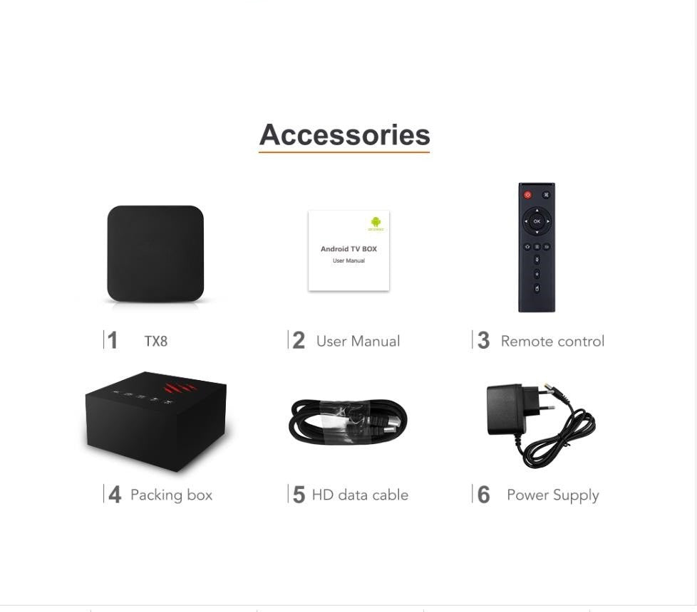 TX8 Android Set-top Box TV Box 4K 64GB 5G WIFI