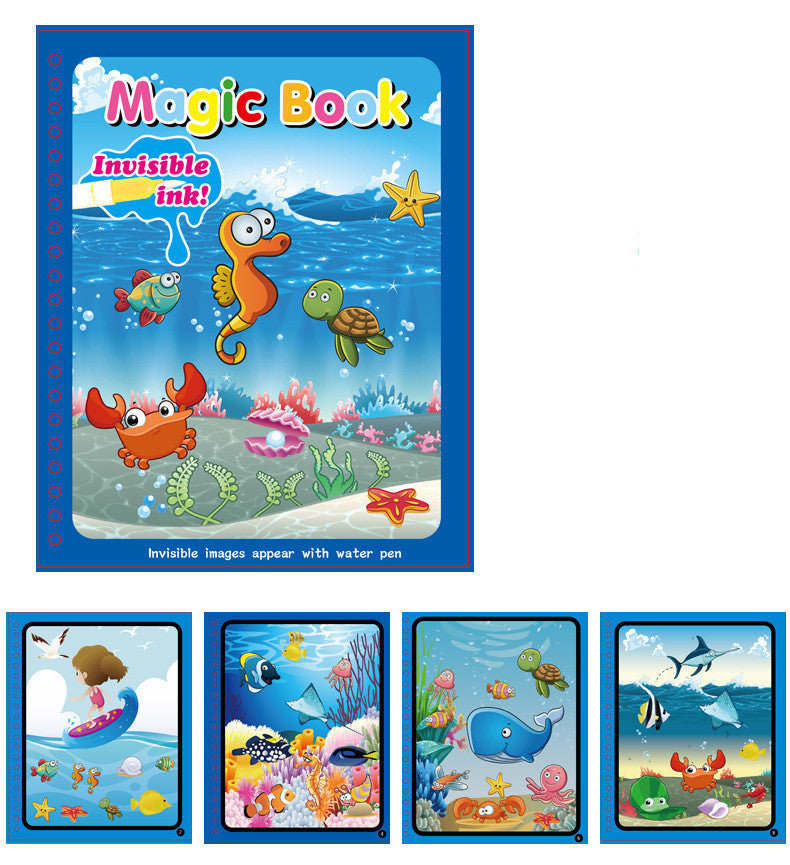 Children's Magic Water Painting Book Coloring And Coloring Book