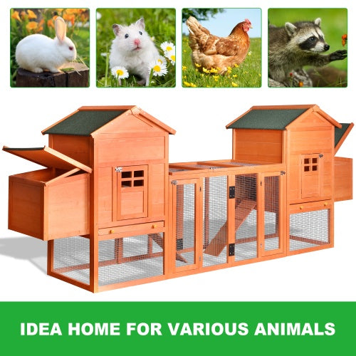 124 Inch Large Hen Cage Rabbit House With Ventilation Door