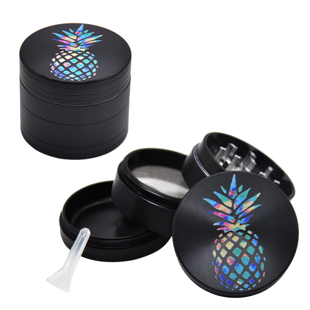 Four-layer zinc alloy smoke grinder