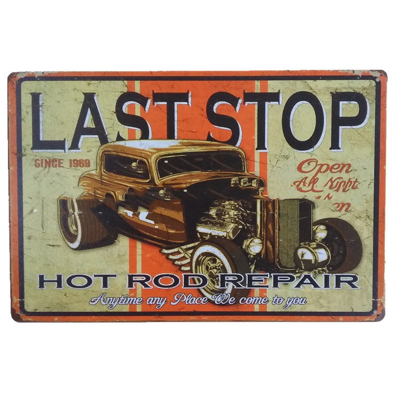 Retro Tin Painting Hot Selling Metal Crafts In Europe And America