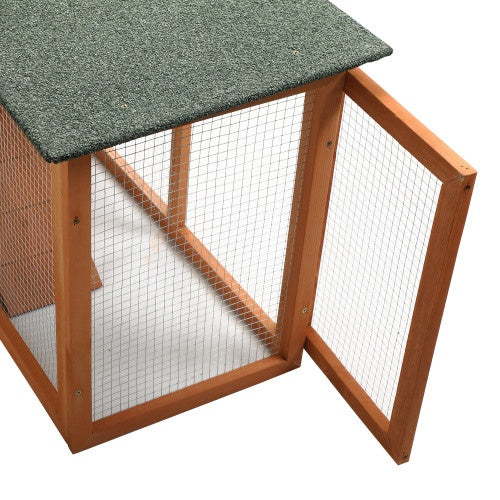 Large Wooden Rabbit Cage Indoor And Outdoor Rabbit Cage With Pallets And Small Animal Slides