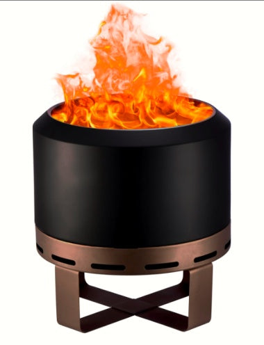 Outdoor Smokeless Fire Pit Stove 18 For Camping Bonfire, Wood Burning Fire Place Firepit With Stand For Patio  Outside