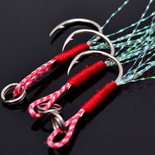 Binding Wire Bright Wire Boat Fishing Sea Fishing Lure Fish Lead Bait Bright Wire Iron Plate Single Hook Fishhook