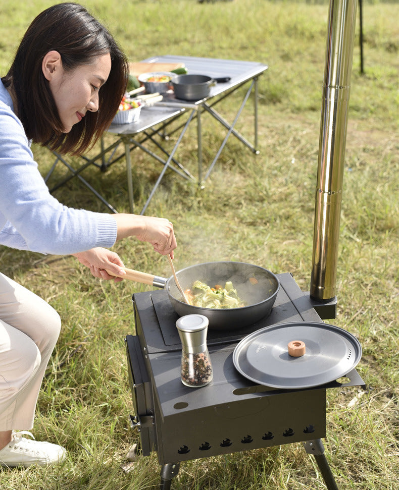 Multipurpose Outdoor BBQ Grill Picnic Portable Firewood Stove