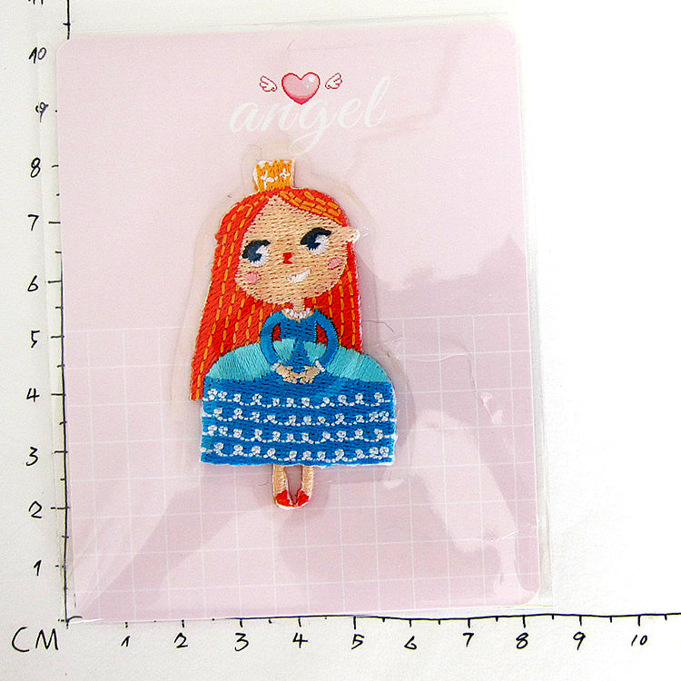 Self-Adhesive Iron-On Fairy Tale Town Castle Princess Patches