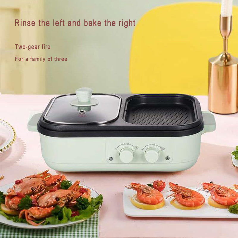 Shuhua Hot Pot Barbecue Integrated Pot Dormitory Home Multi Functional Electric Cooker