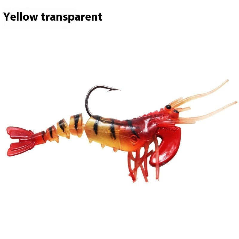 Soft Shrimp Jumping Hook Multi Section Luminous Bait