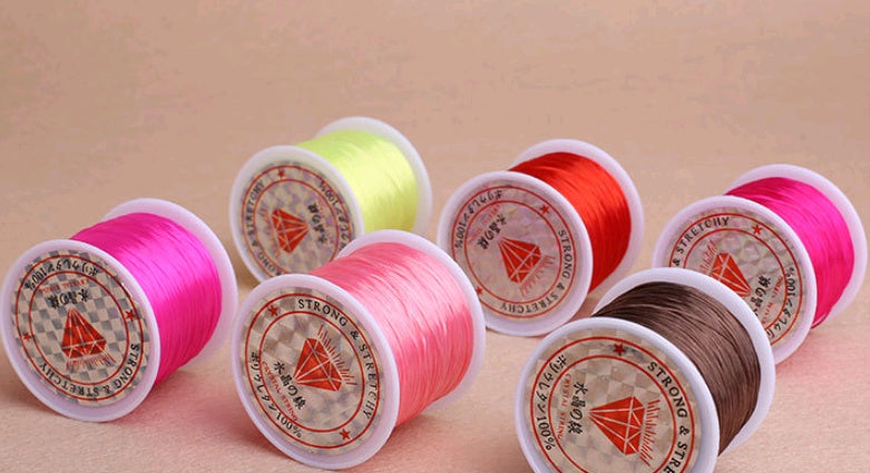 Colorful elastic wire chain glass wire to make beads bracelet wire rope fishing line