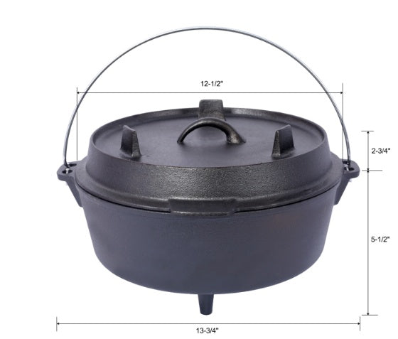 Pre-Seasoned Cast Iron Dutch Oven