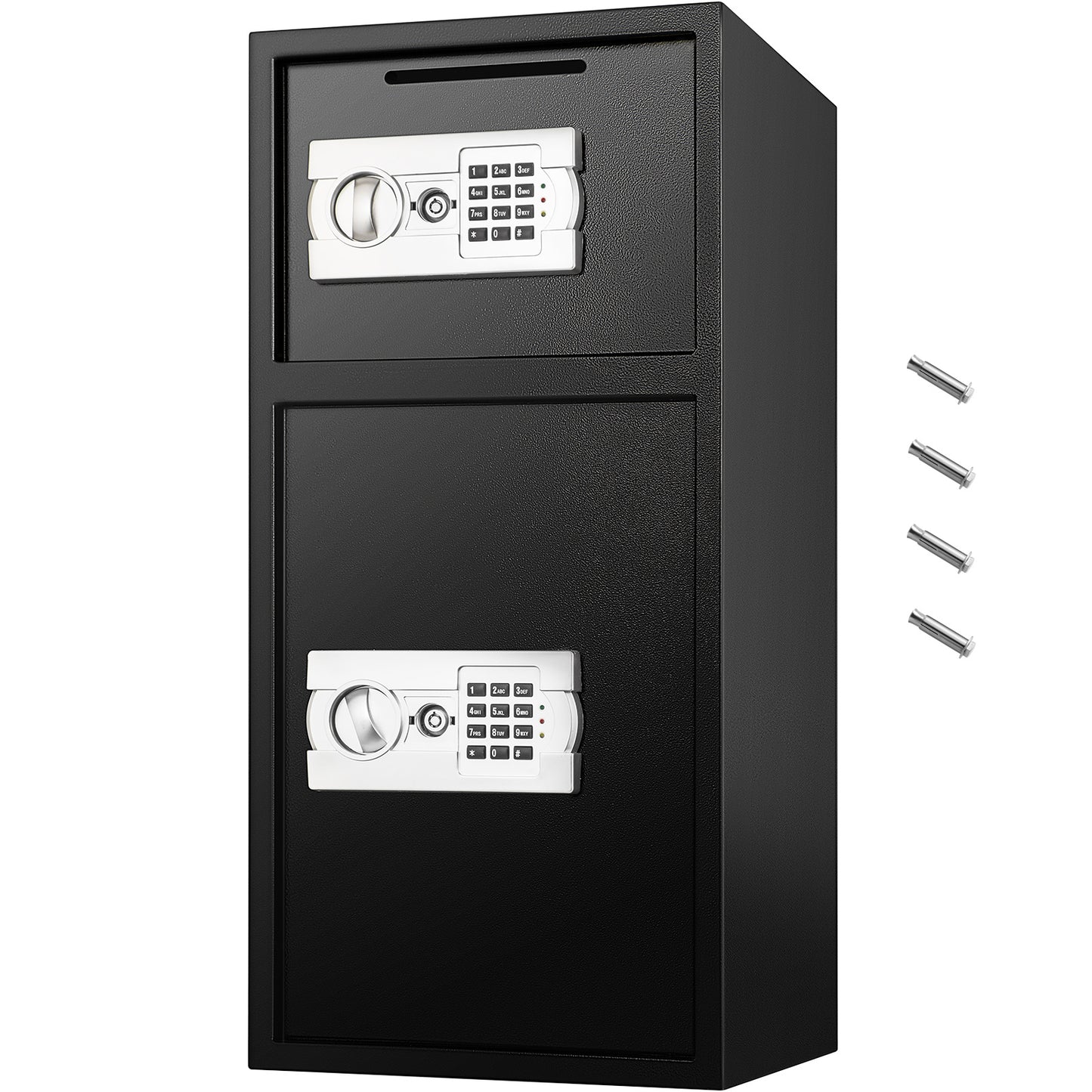 VEVOR Large Double Door Security Safe Box 2.6 Cubic Feet Steel Safe Box Strong Box With Digital Lock For Money Gun Jewelry Black