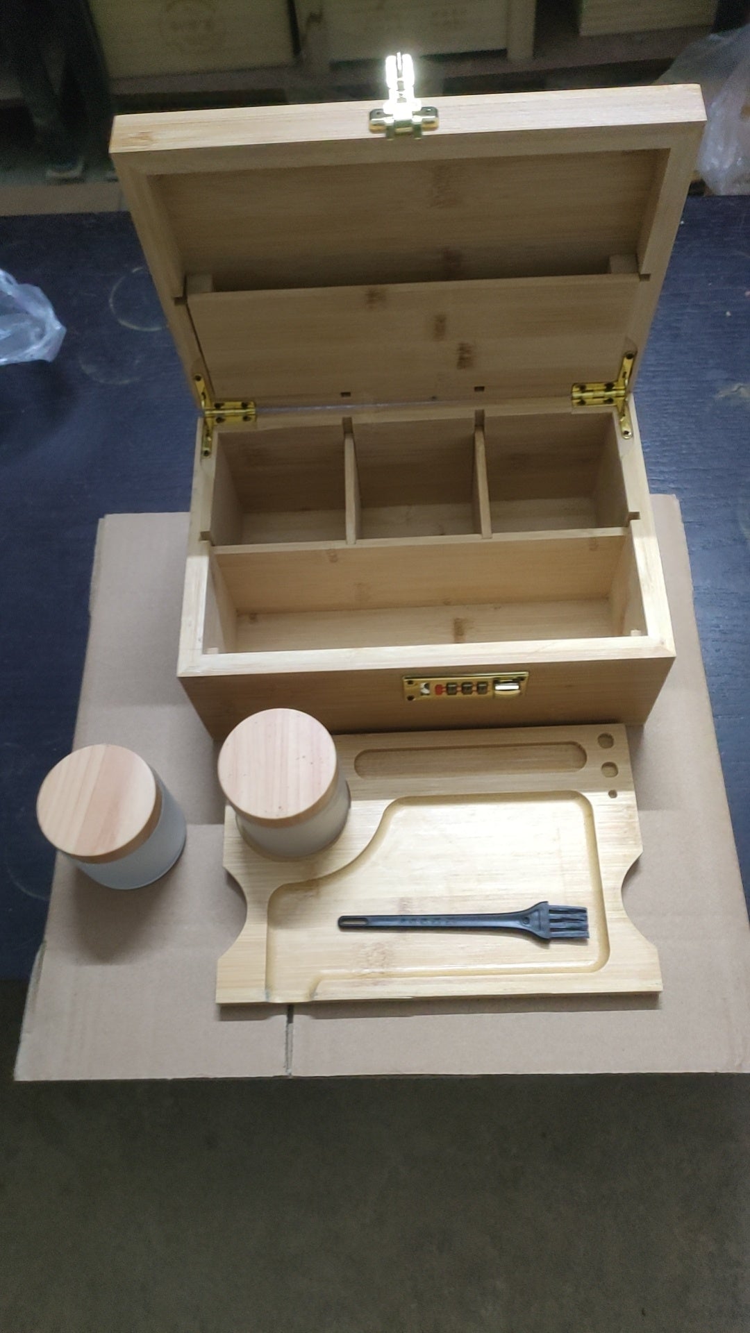 Bamboo And Tobacco Storage Box