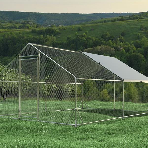 Large Metal Chicken Coop Walk-in Poultry Cage