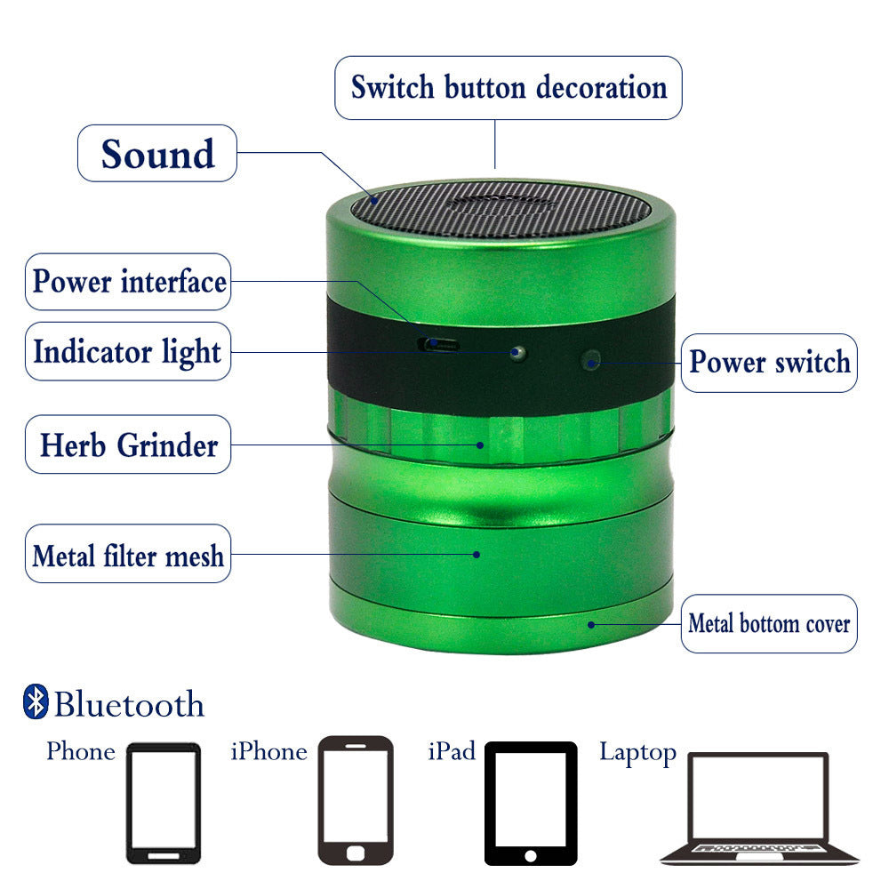 Sound function metal smoke grinder