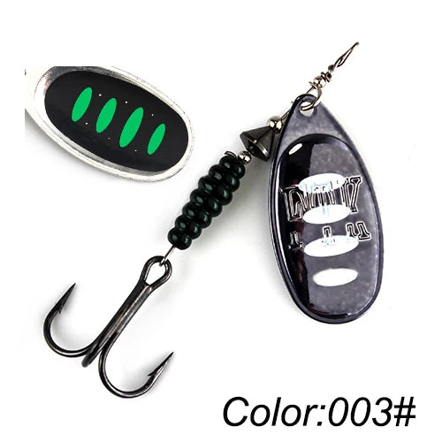 FISH KING Willow Spinner Bait 8.4g12.5g14.7g  Copper Size 3#-5# With 35647-BR Treble Hook 2#-1/0# Fishing Lure