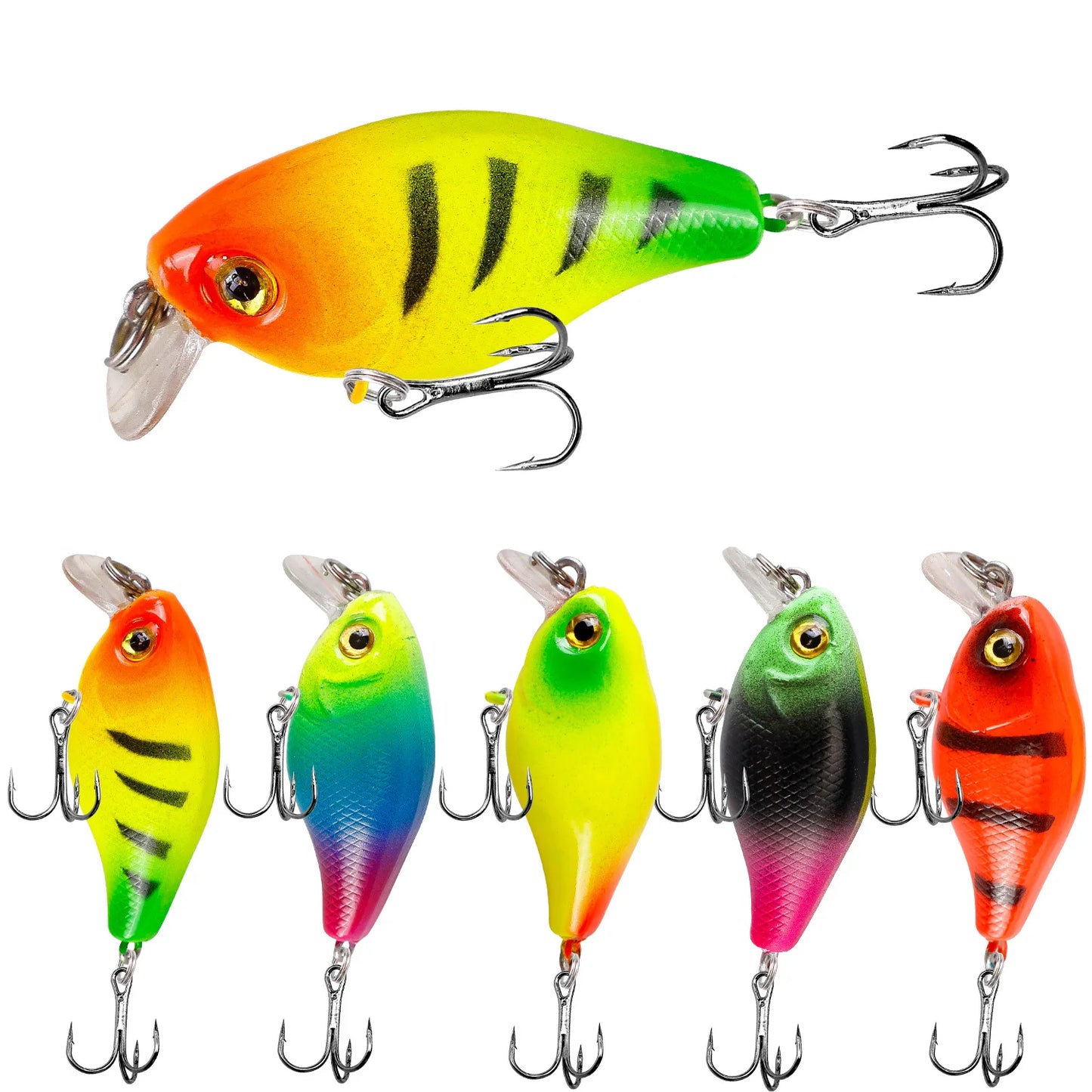 1 PCS Minnow Fishing Lure about 45mm 4.2g Crankbait Hard Bait Topwater Artificial Wobbler Bass Japan Fly Fishing Accessories