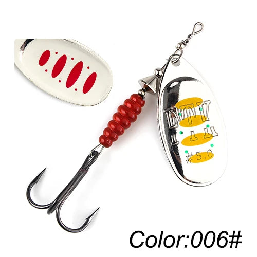 FISH KING Willow Spinner Bait 8.4g12.5g14.7g  Copper Size 3#-5# With 35647-BR Treble Hook 2#-1/0# Fishing Lure