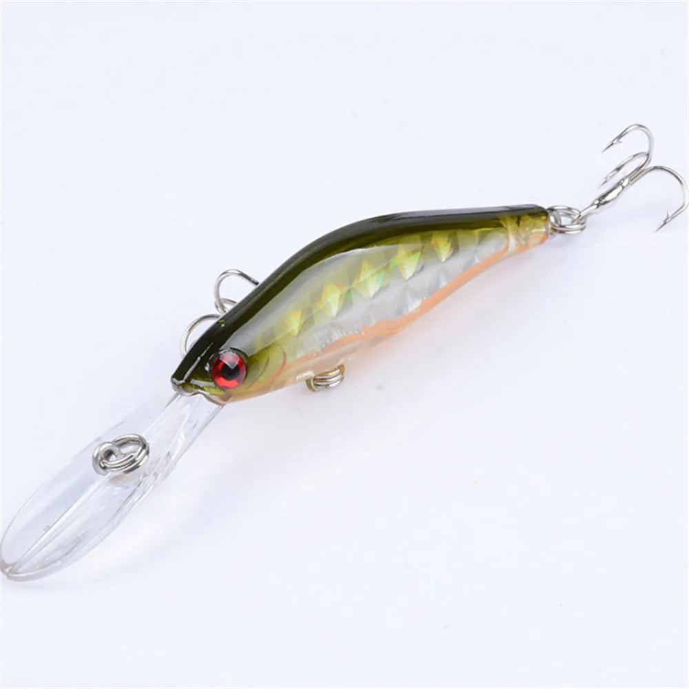 1pcs 9.5cm 7g Laser Fishing Lures Professional Quality Minnow Wobblers Crankbait Artificial Make Plastic Fish Peche Swimbait