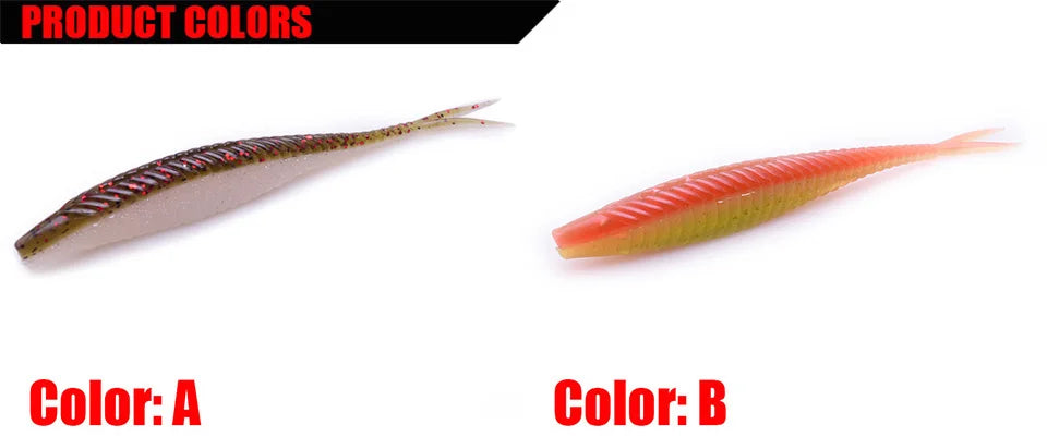 5pcs Floating water Soft Fishing Lures 120mm 7g Soft Bait Swimbaits Jig Head Soft Lure Fly Fishing Bait Plastic Artificial Lure