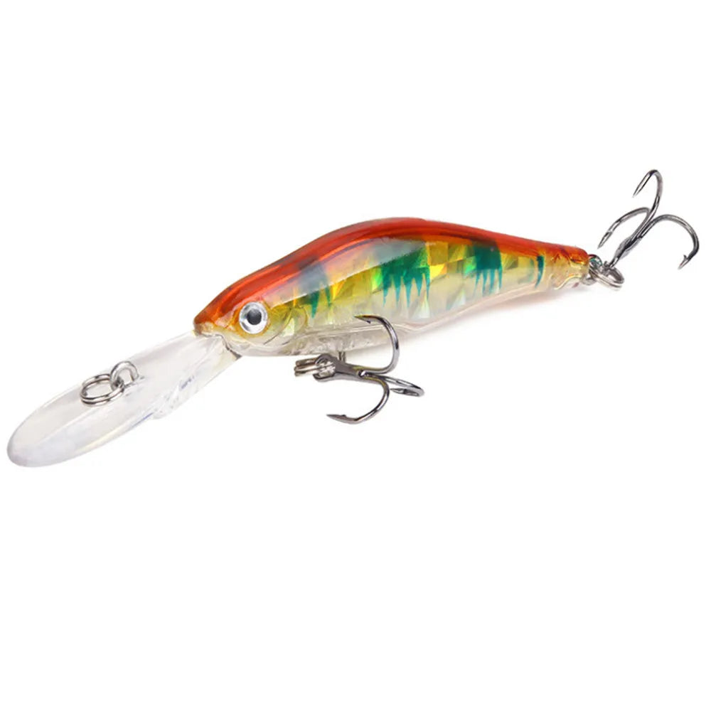 1pcs 9.5cm 7g Laser Fishing Lures Professional Quality Minnow Wobblers Crankbait Artificial Make Plastic Fish Peche Swimbait