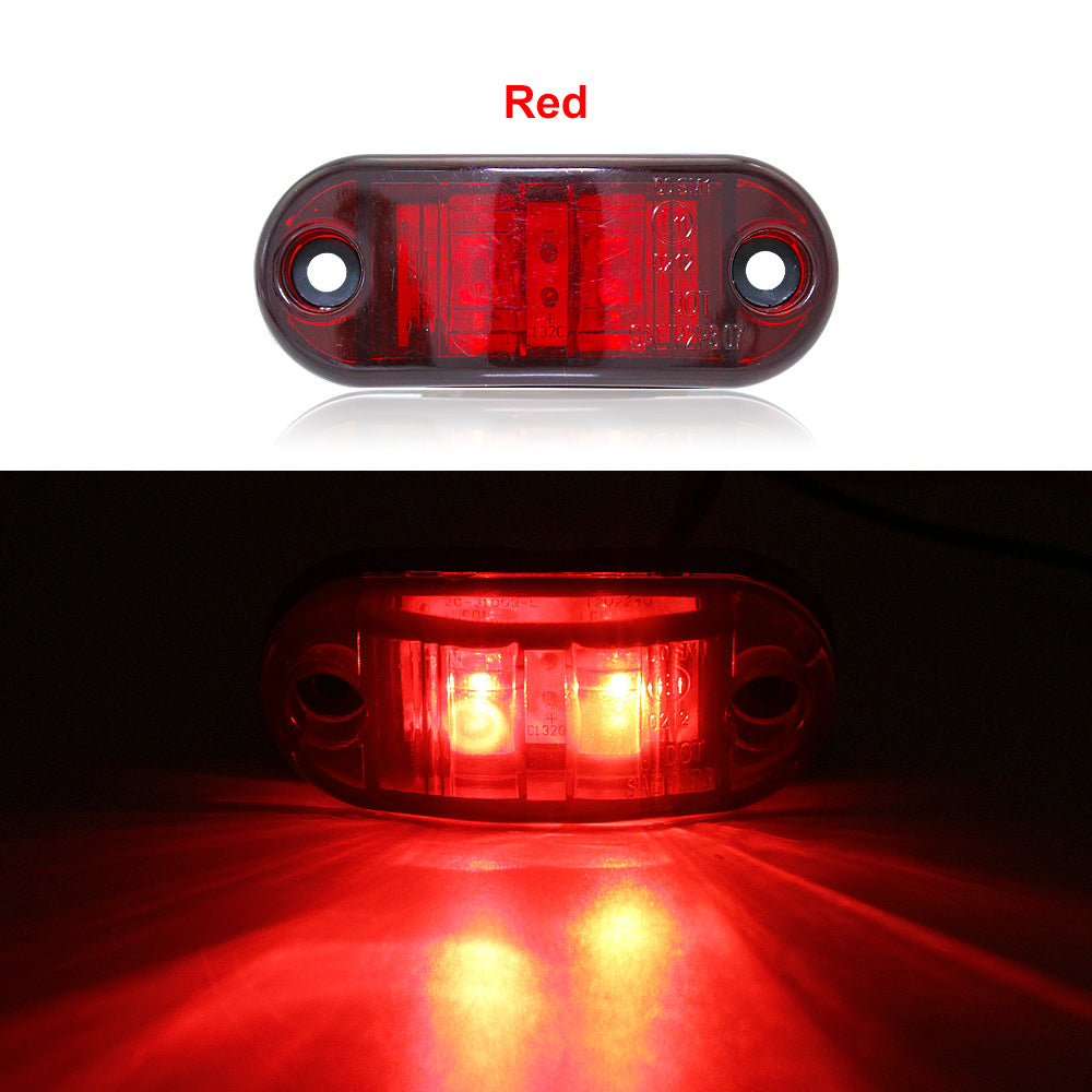 Super Bright Led Truck 12V Side Light Floor Waterproof Semi-Trailer Signal Display Wide Waist Light Taillight Wide Pressure 24V