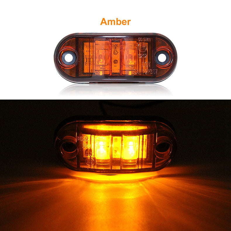 Truck Small Side Light 24 V12v Waterproof Identification Light Grille Light Air-Guide Sleeve Led Clearance Lamp Width Lamp Turn Signal Light